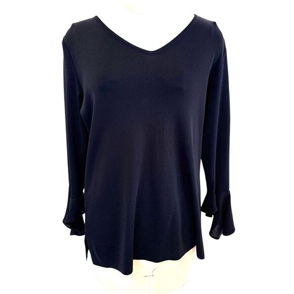 Exclusively Misook Black Women's Tunic Top M - Picture 2 of 6